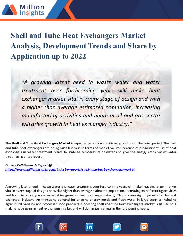 Shell and Tube Heat Exchangers Market Report 2022