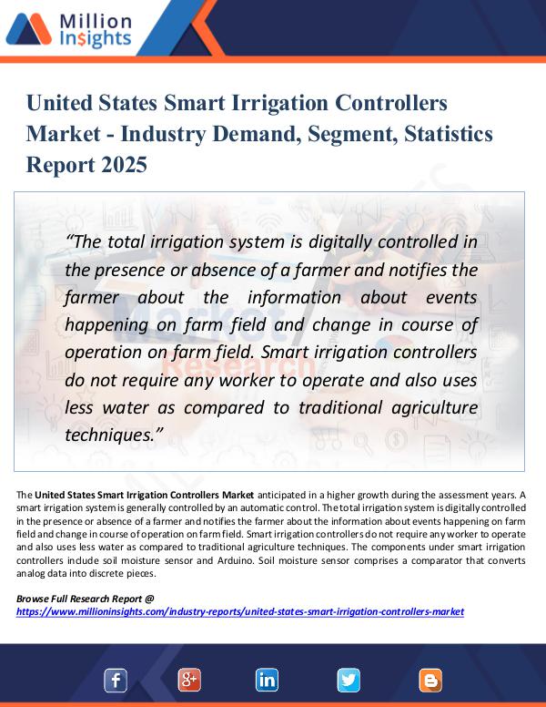 United States Smart Irrigation Controllers Market