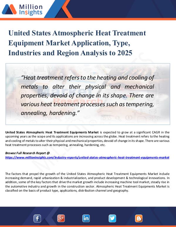 United States Atmospheric Heat Treatment Equipment