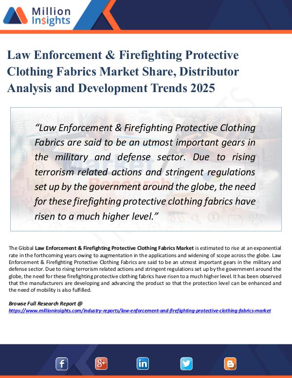 Law Enforcement & Firefighting Protective Clothing