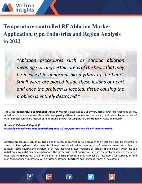 Temperature-controlled RF Ablation Market 2022