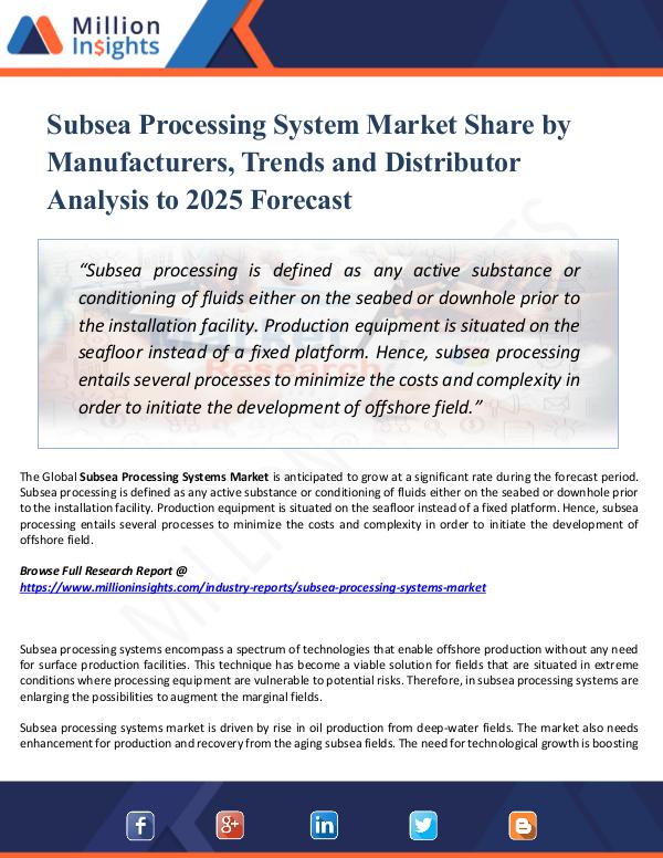 Market Share's Subsea Processing System Market Share by Manufactu