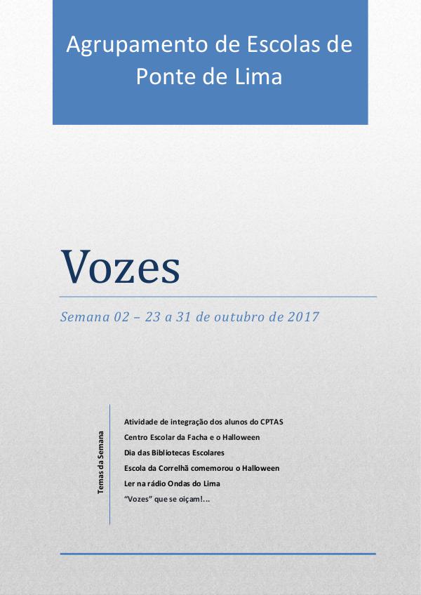 Revista Vozes Semana 23 a 31 outubro