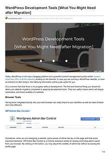 Migration Tips