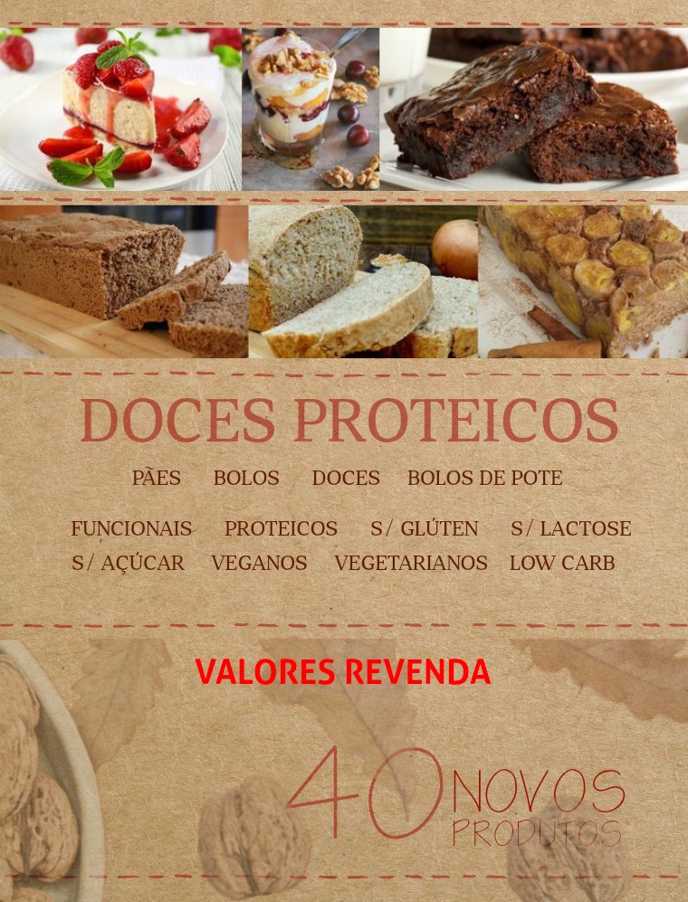 doces proteicos CARDÁPIO REVENDA