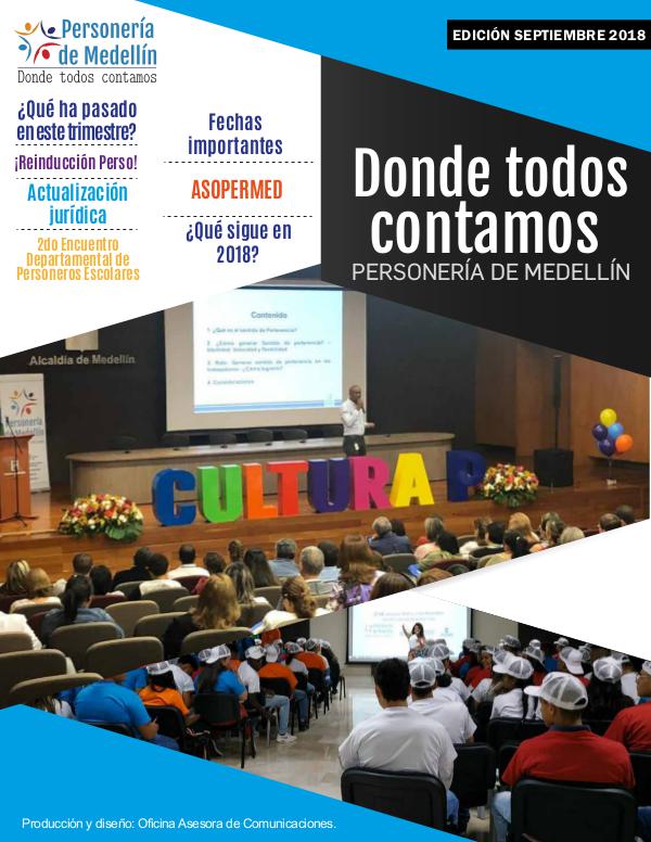 DONDE TODOS CONTAMOS Donde todos contamos - Edición septiembre