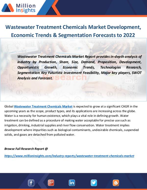 Wastewater Treatment Chemicals Market