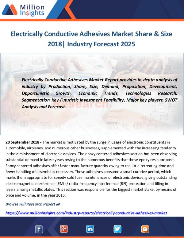 Electrically Conductive Adhesives Market