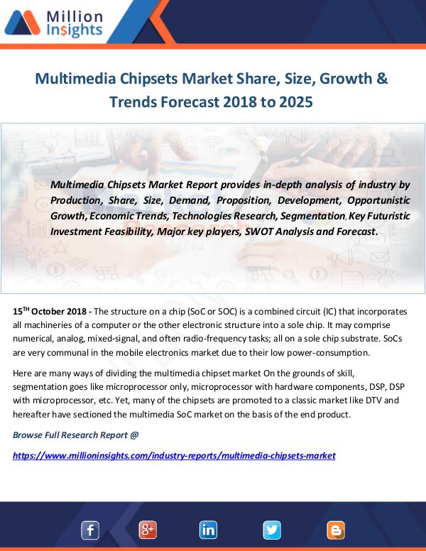 Industry and News Multimedia Chipsets Market