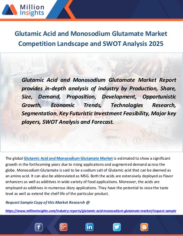 Glutamic Acid and Monosodium Glutamate Market