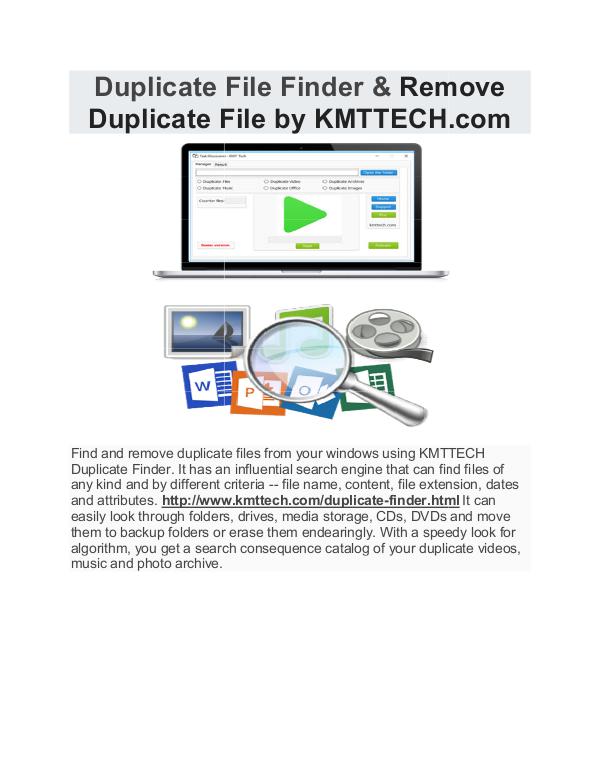 KMTTECH.COM Duplicate File Finder