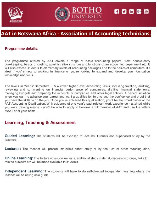 AAT in Botswana Africa