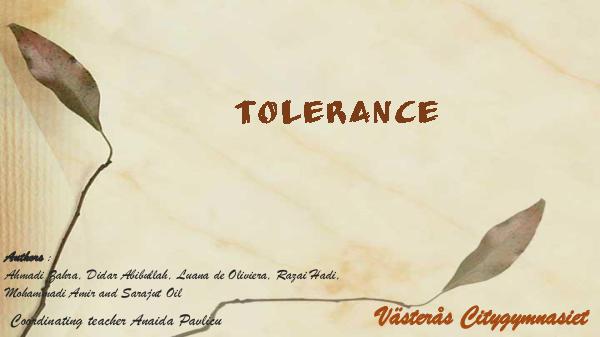 Tolerance Tolerance