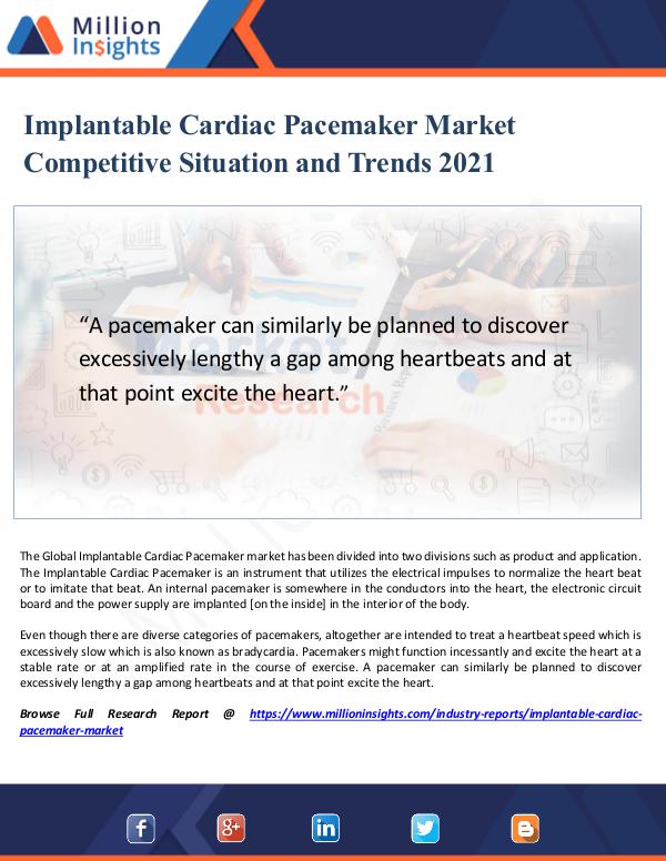 Implantable Cardiac Pacemaker Market Competitives