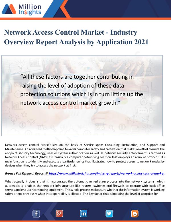 Network Access Control Market - Industry Overview