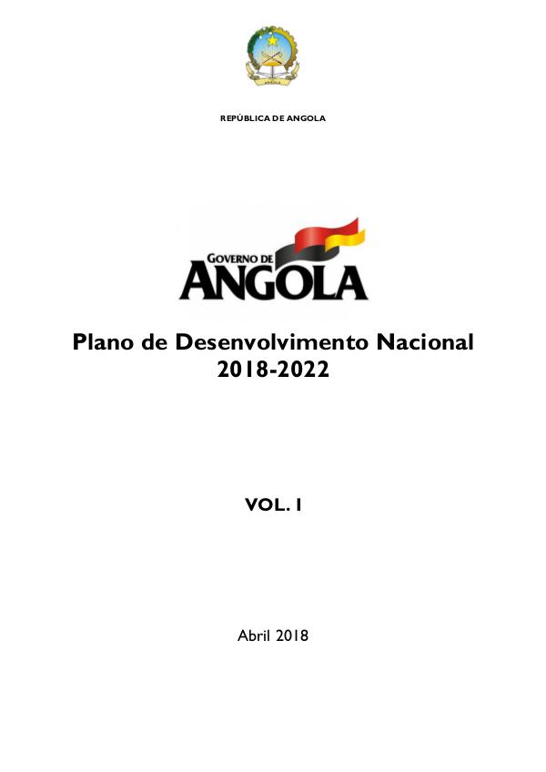 Plano de Desenvolvimento Nacional 2018-2022 PDN 2018-2022_MASTER_vf_Volume 1_13052018