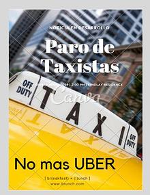 Revista paro taxistas