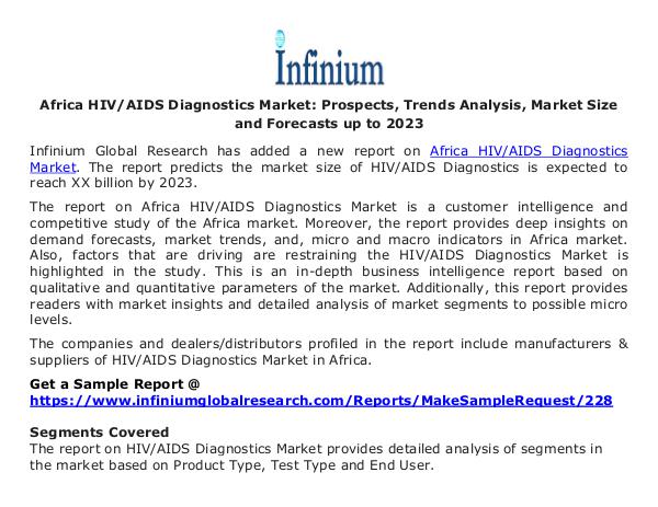 Africa HIVAIDS Diagnostics Market - Infinium Globa