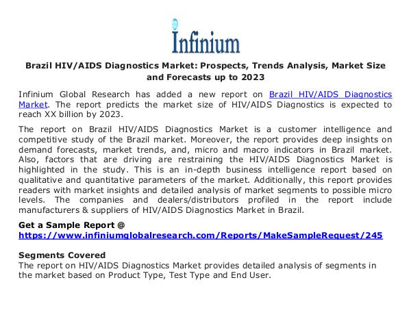 Brazil HIVAIDS Diagnostics Market - Infinium Globa