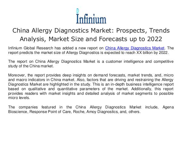 China Allergy Diagnostics Market - Infinium Global