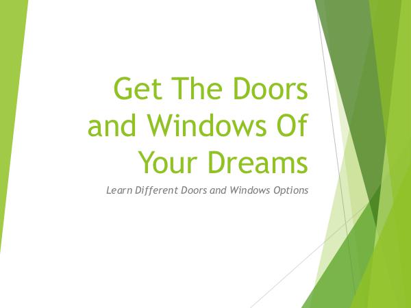 Hometech Windows and Doors Inc Get The Doors and Windows Of Your Dreams