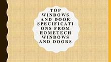 Hometech Windows and Doors Inc