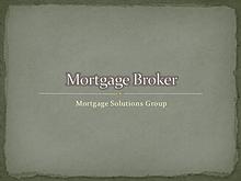 Mortgage Brokers