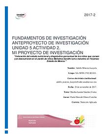 Anteproyectos FIN-11-2017-2