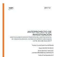 Anteproyectos FIN-11-2017-2