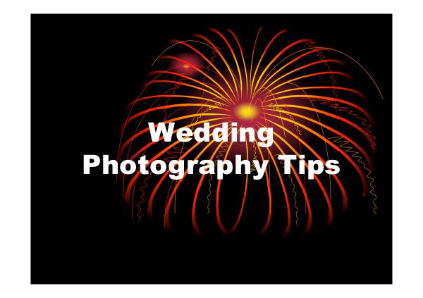 Wedding Photography Tips