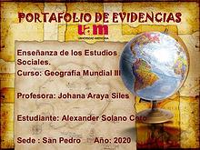 Portafolio Geografía Mundial III