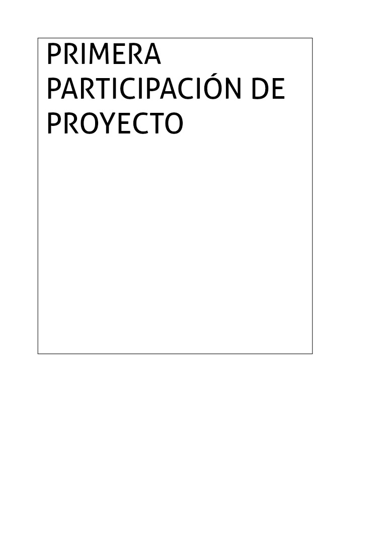 Primera participación del proyecto proyecto