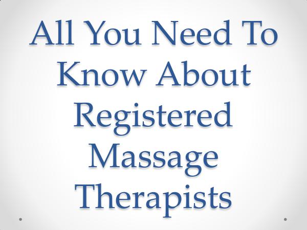 Registered Massage Therapists