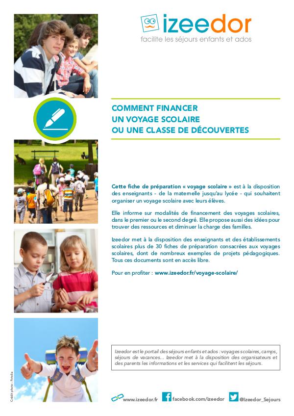 IZEEDOR Financer un voyage de classe