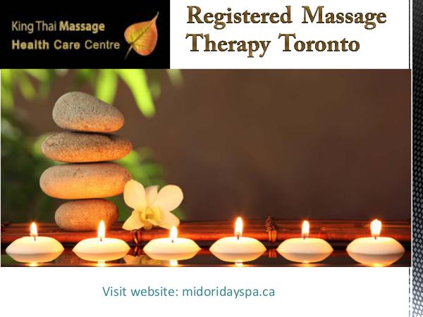 Registered massage therapy Toronto Registered Massage Therapy in Toronto