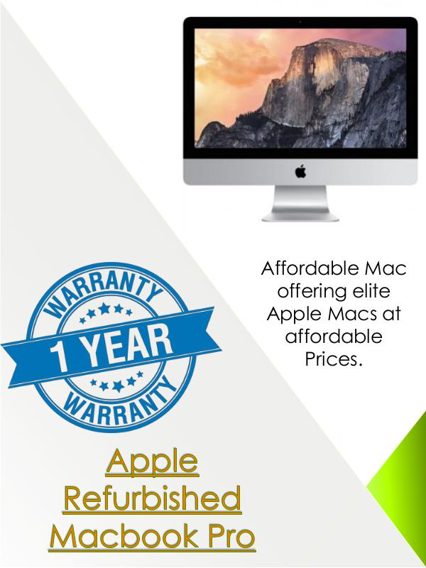 Refurbished Imac Laptop Apple Refurbished Macbook Pro