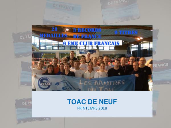 Newsletter TOAC NATATION 2019 Mai 2018