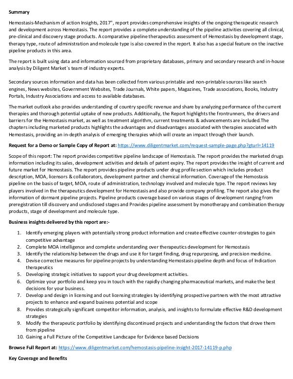 Market Research Hemostasis