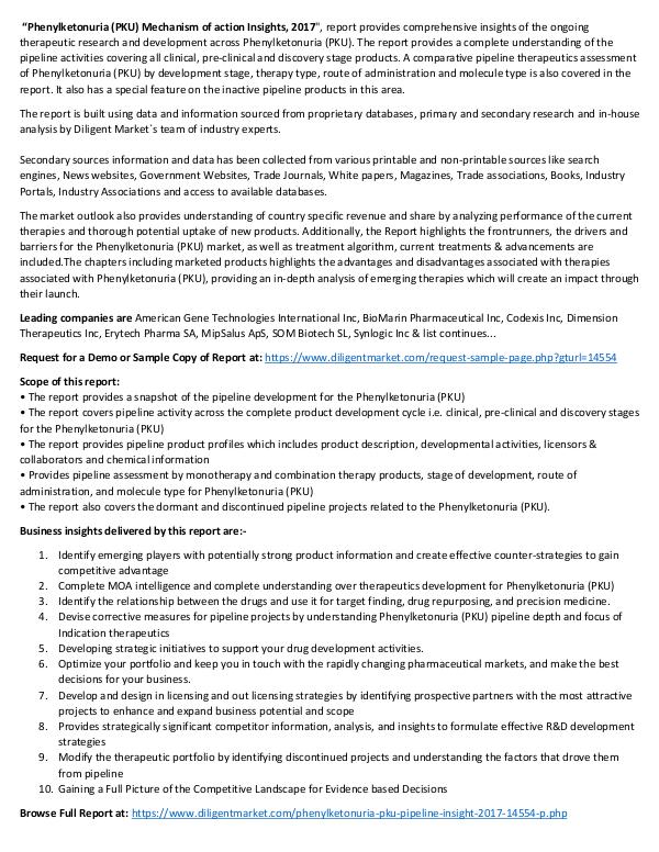 Market Research Phenylketonuria (PKU)