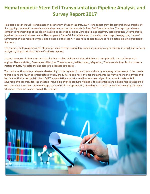 Hematopoietic Stem Cell Transplantation Pipeline A