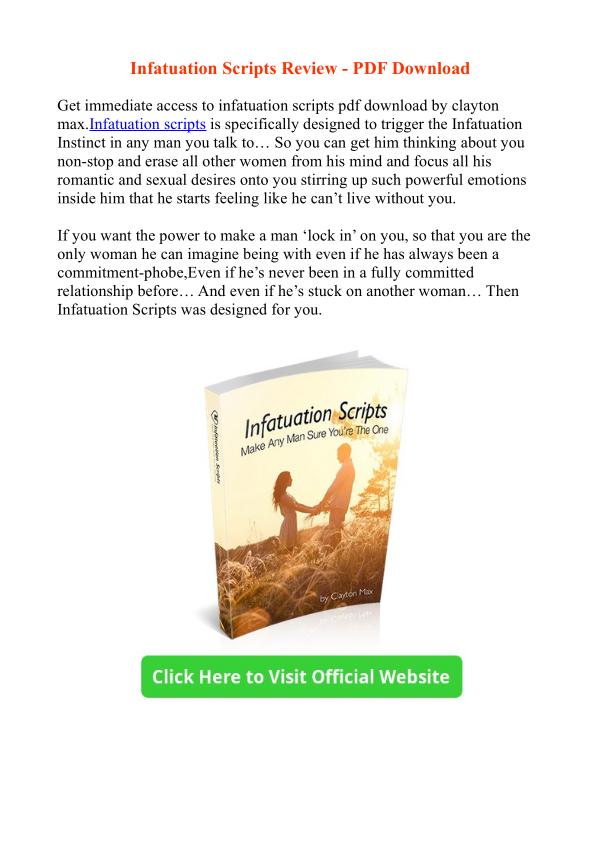 Clayton Max: Infatuation Scripts PDF eBook Free Download Infatuation Scripts Examples Free Downloa