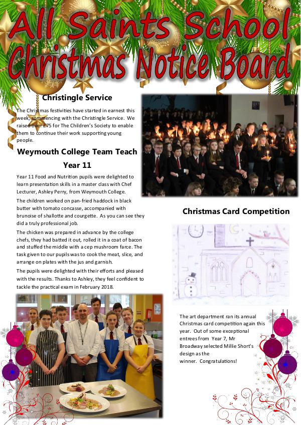 All Saints Newsletter Christmas 2017