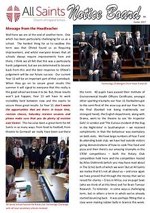 All Saints Newsletter