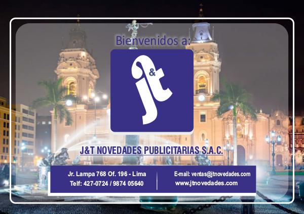 J & T Novades Publicitarias brochureJT2018