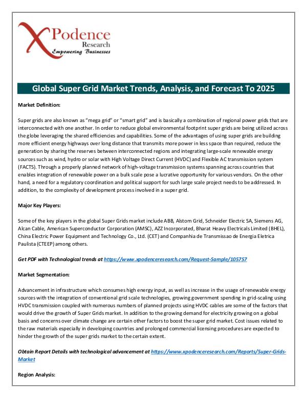 Global Super Grids Market 2018