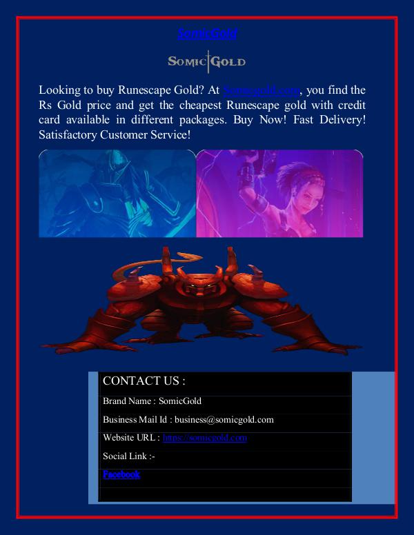 Buy Runescape Gold with Credit Card at Somicgold.com Buy Runescape Gold with Credit Card at Somicgold.c