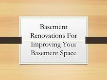 Basement Remodeling