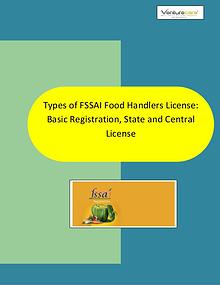 Types of FSSAI Food Handlers License: Basic Registrati - Venture Care