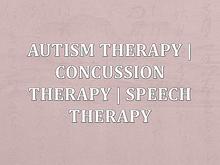 Speech Therapy