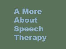 Speech Therapy